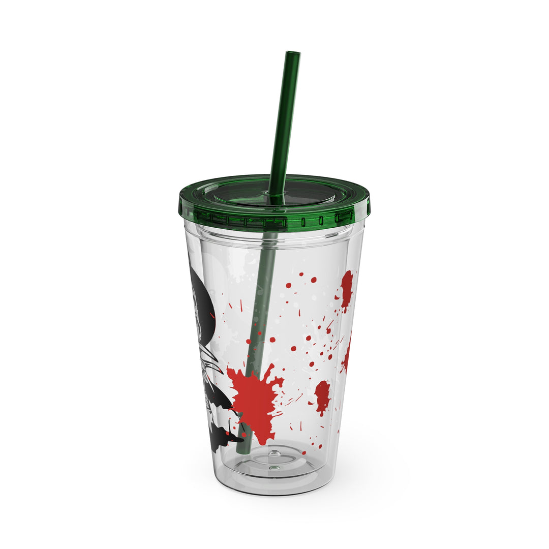 Freddy Halloween=Sunsplash Tumbler with Straw, 16oz