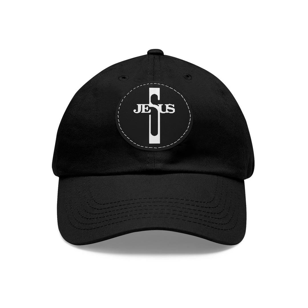 Jesus Hat with Leather Patch (Round)