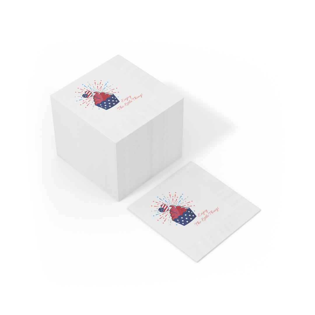 White Coined Napkins