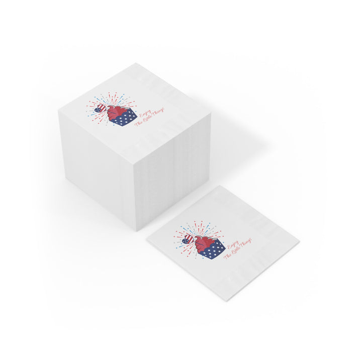 White Coined Napkins