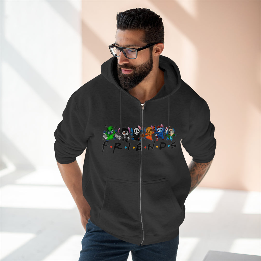 Friends-Unisex Premium Full Zip Hoodie