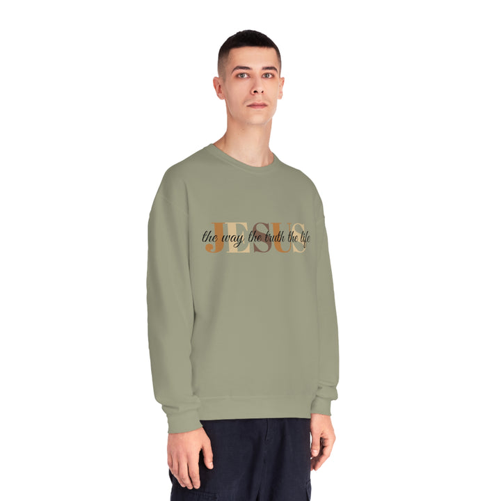 Jesus The Way The Truth The Life Unisex NuBlend® Crewneck Sweatshirt
