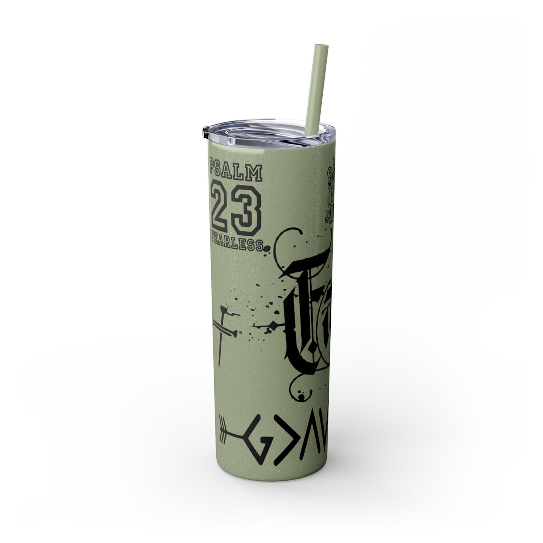 Skinny Tumbler with Straw, 20oz