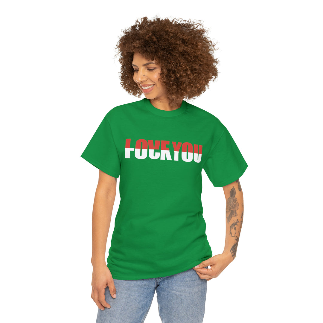 LOVE YOU-F YOU-Unisex Heavy Cotton Tee