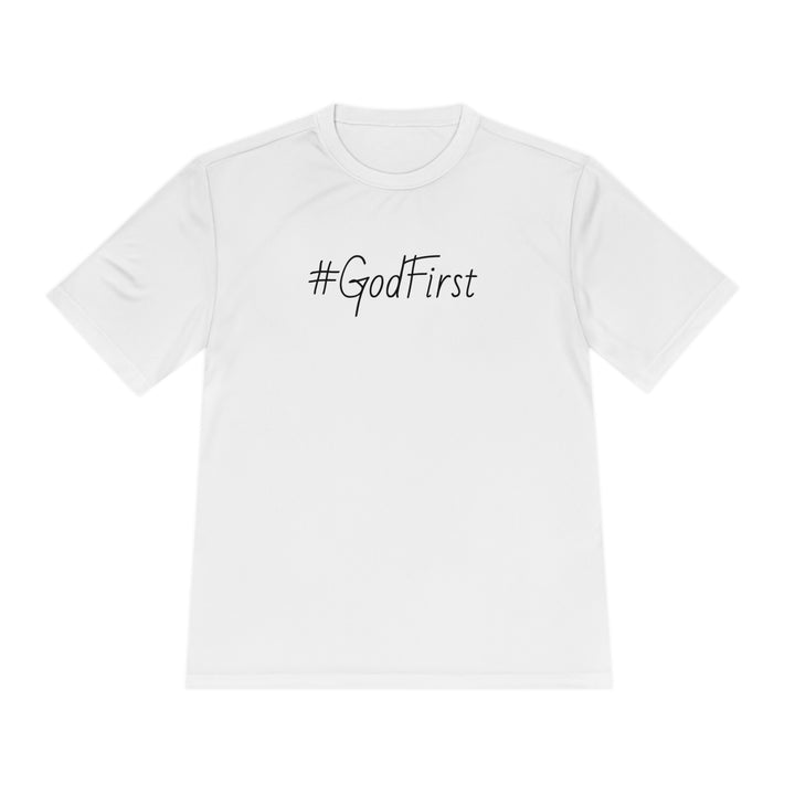 #GodFirst-Unisex Moisture Wicking Tee