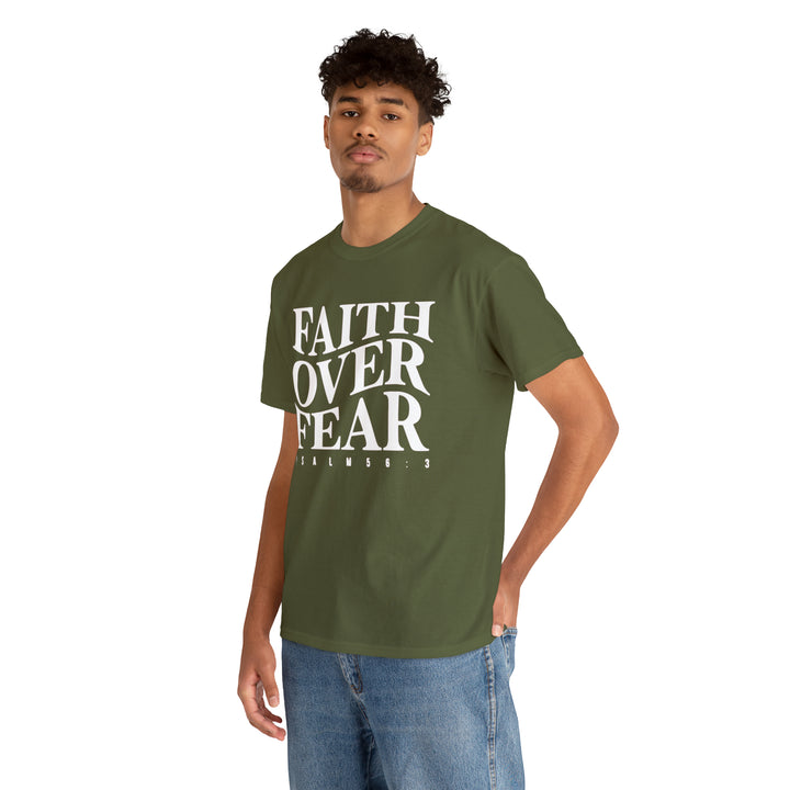 Faith Over Fear-Unisex Heavy Cotton Tee