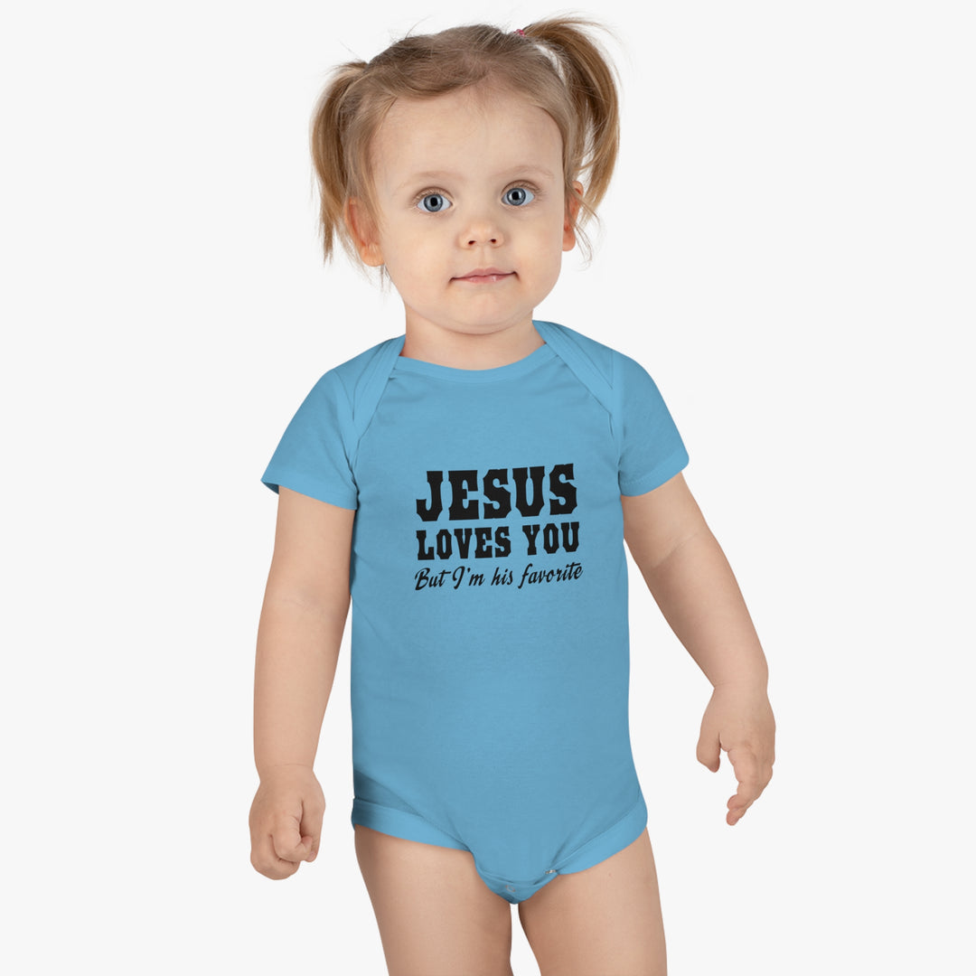 Jesus Loves You-Baby Short Sleeve Onesie®