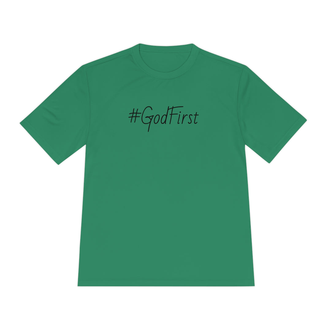 #GodFirst-Unisex Moisture Wicking Tee