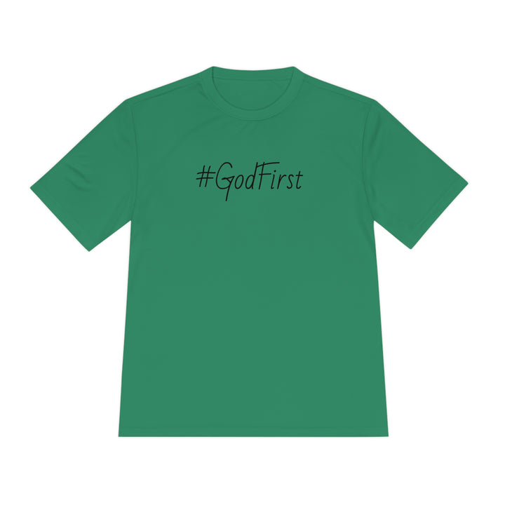 #GodFirst-Unisex Moisture Wicking Tee