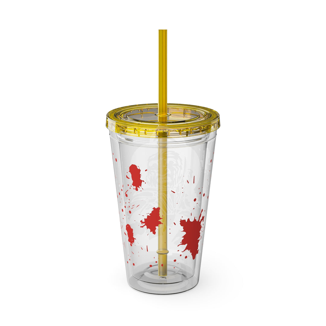 Freddy Halloween=Sunsplash Tumbler with Straw, 16oz