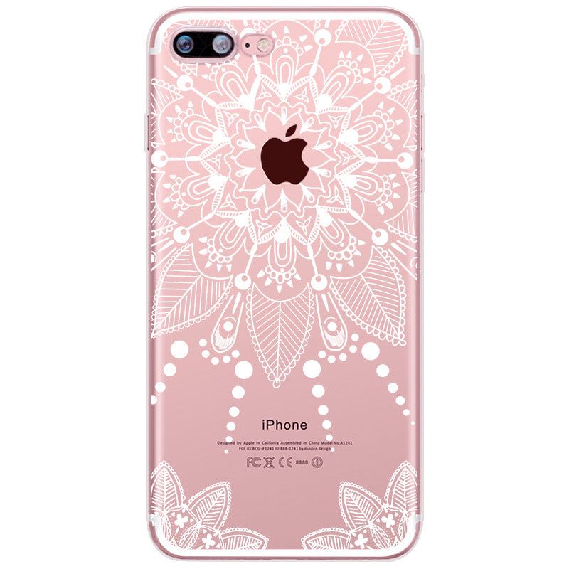 Compatible with Apple, Iphone12 Mobile Phone Case Painted Mandala Pattern
