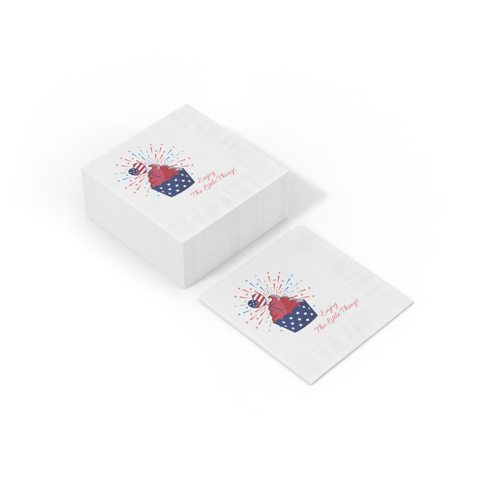 White Coined Napkins