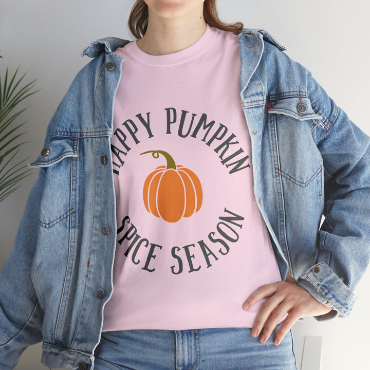 Happy Pumpkin=Unisex Heavy Cotton Tee