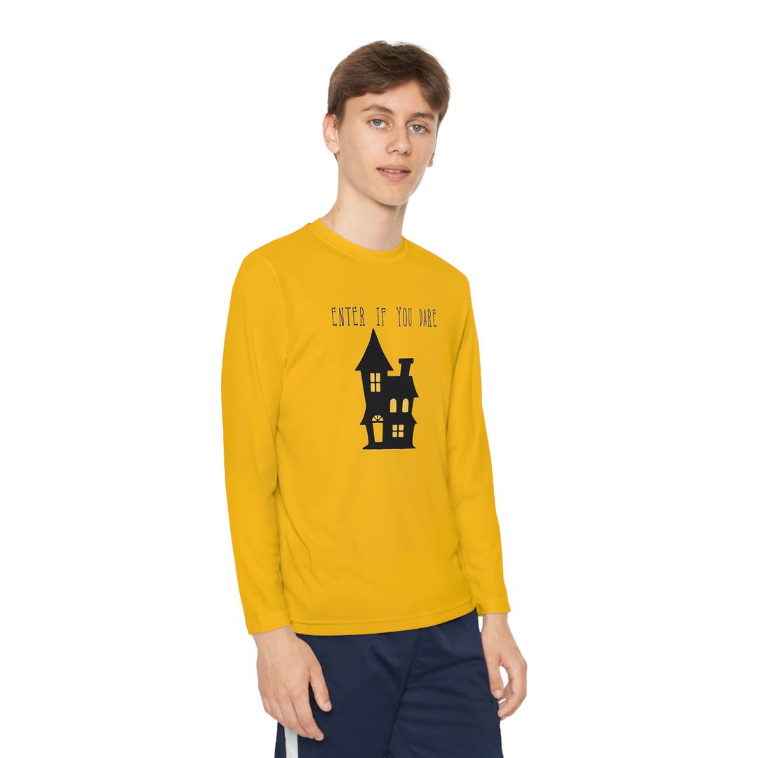 Enter if you dare-Youth Long Sleeve Competitor Tee