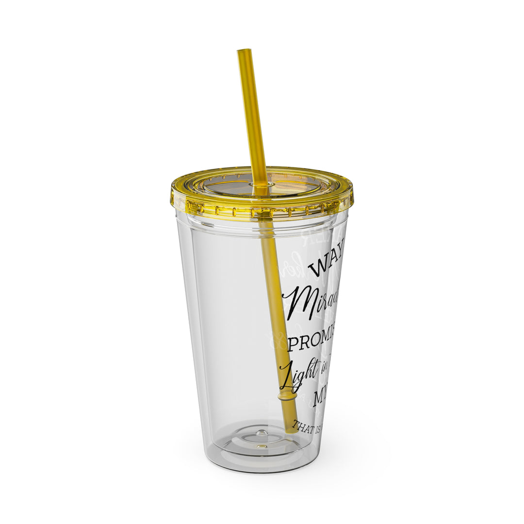 Way Maker=Sunsplash Tumbler with Straw, 16oz