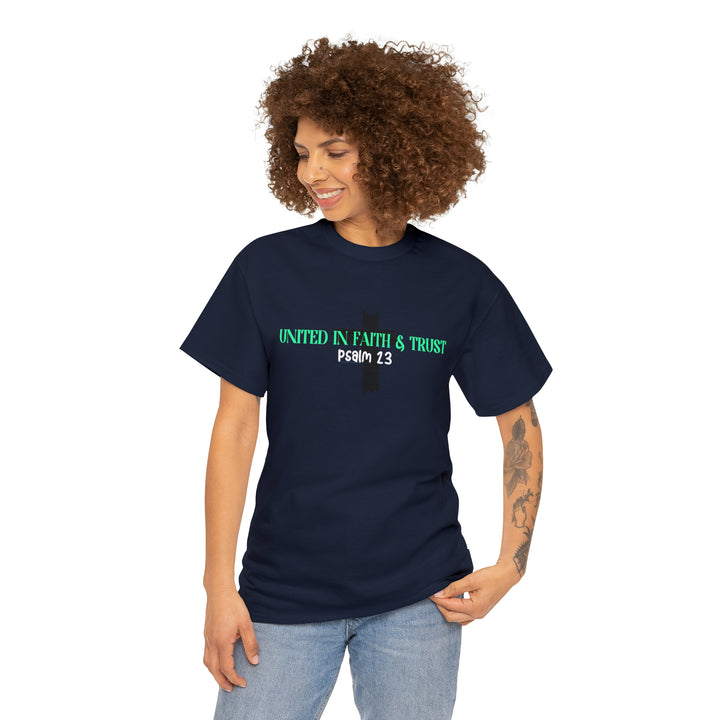 UNITED IN FAITH & TRUST-Unisex Heavy Cotton Tee