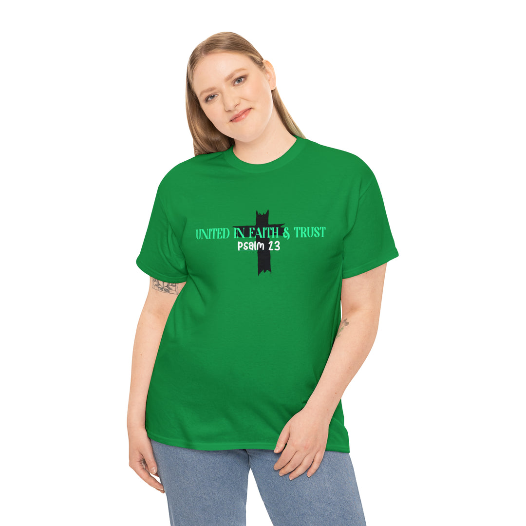 UNITED IN FAITH & TRUST-Unisex Heavy Cotton Tee