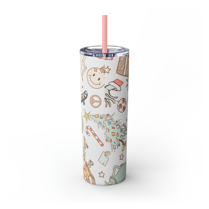 Skinny Tumbler with Straw, 20oz