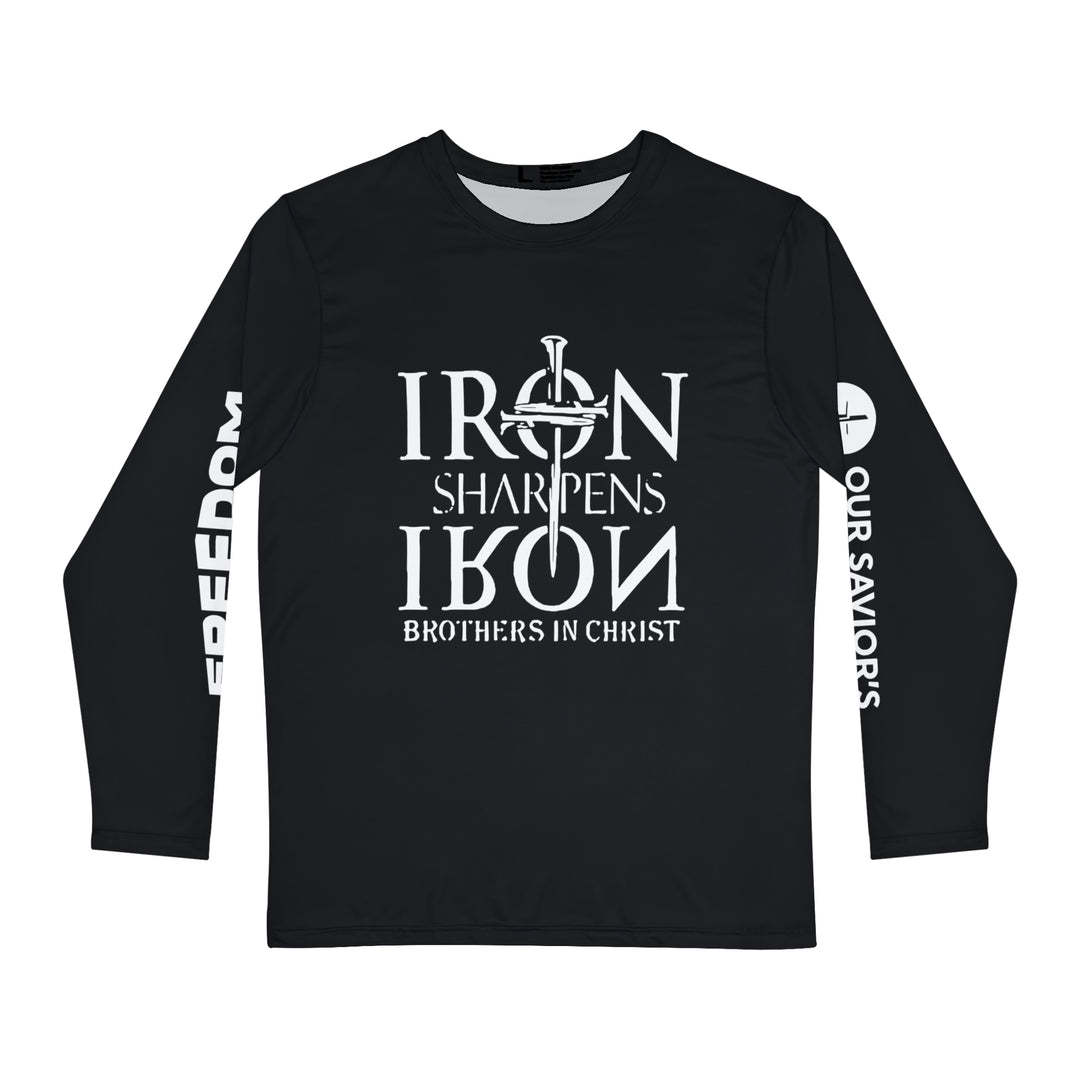 Iron Sharpens Iron Men's Long Sleeve Shirt (AOP)