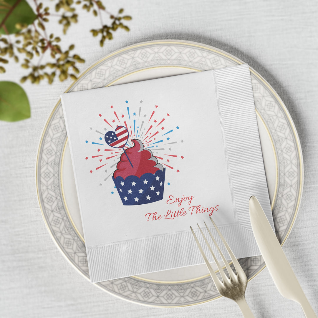 White Coined Napkins