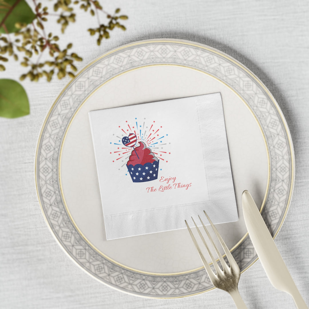 White Coined Napkins