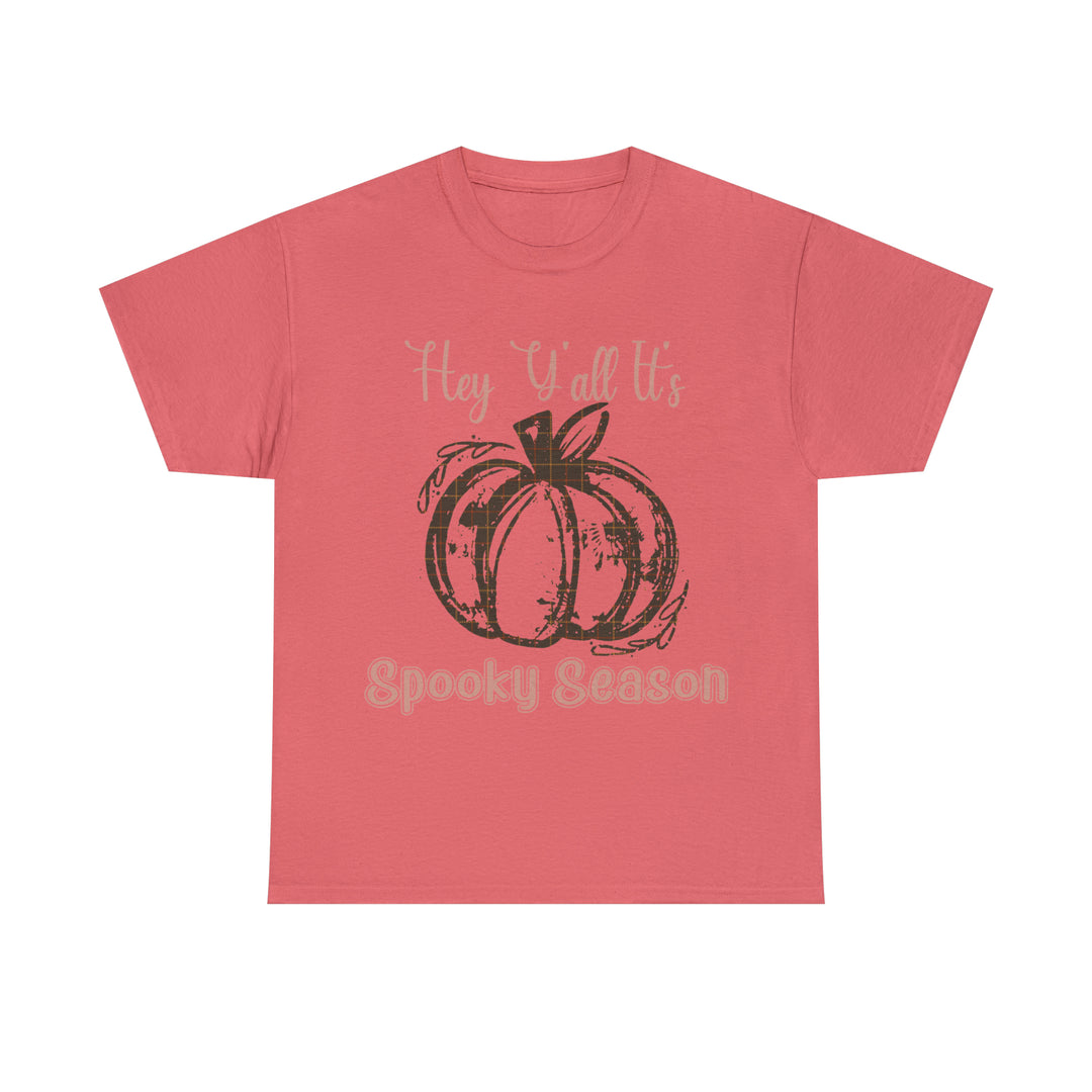 Hey Yall its spooky season-Unisex Heavy Cotton Tee