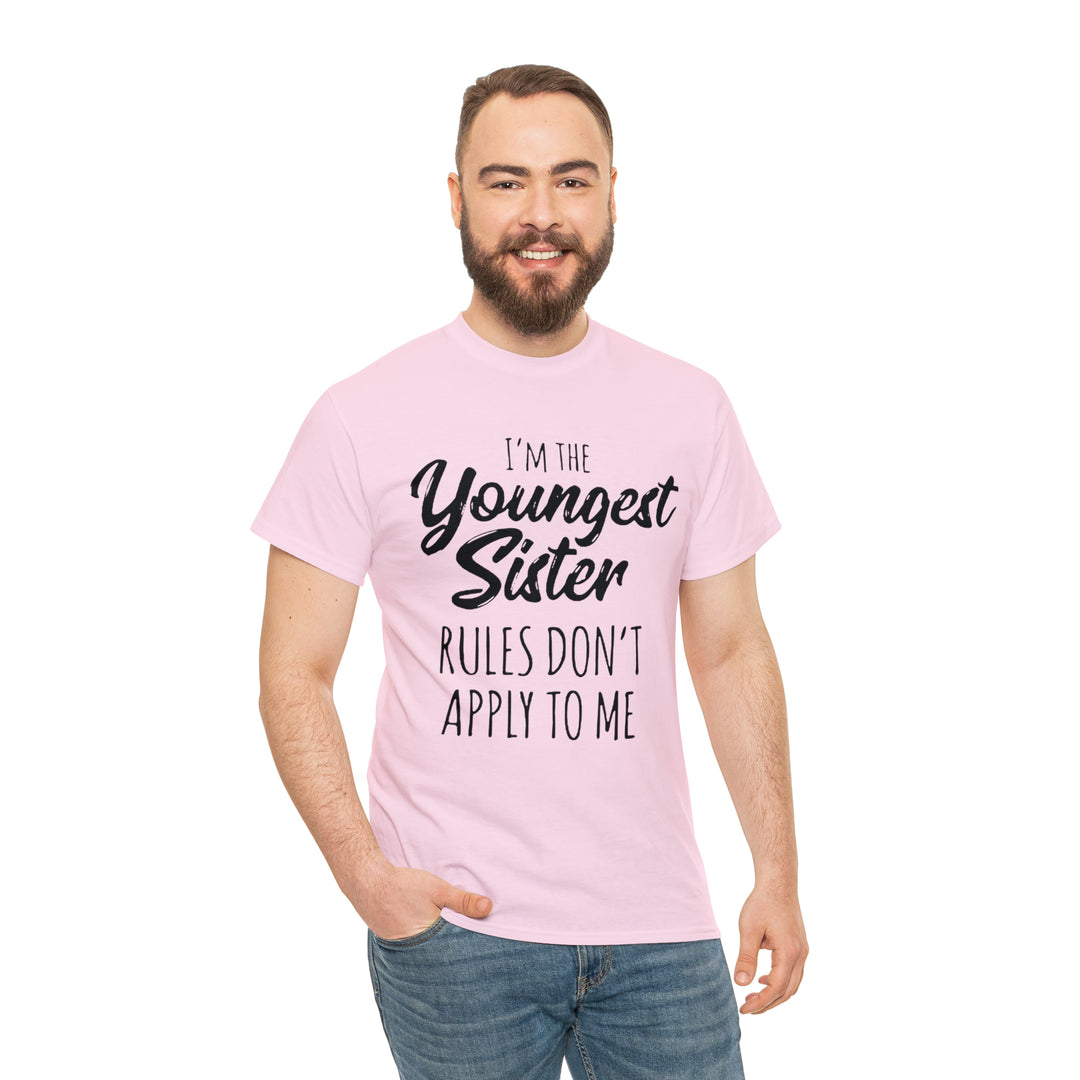 IM THE YOUNGEST=Unisex Heavy Cotton Tee