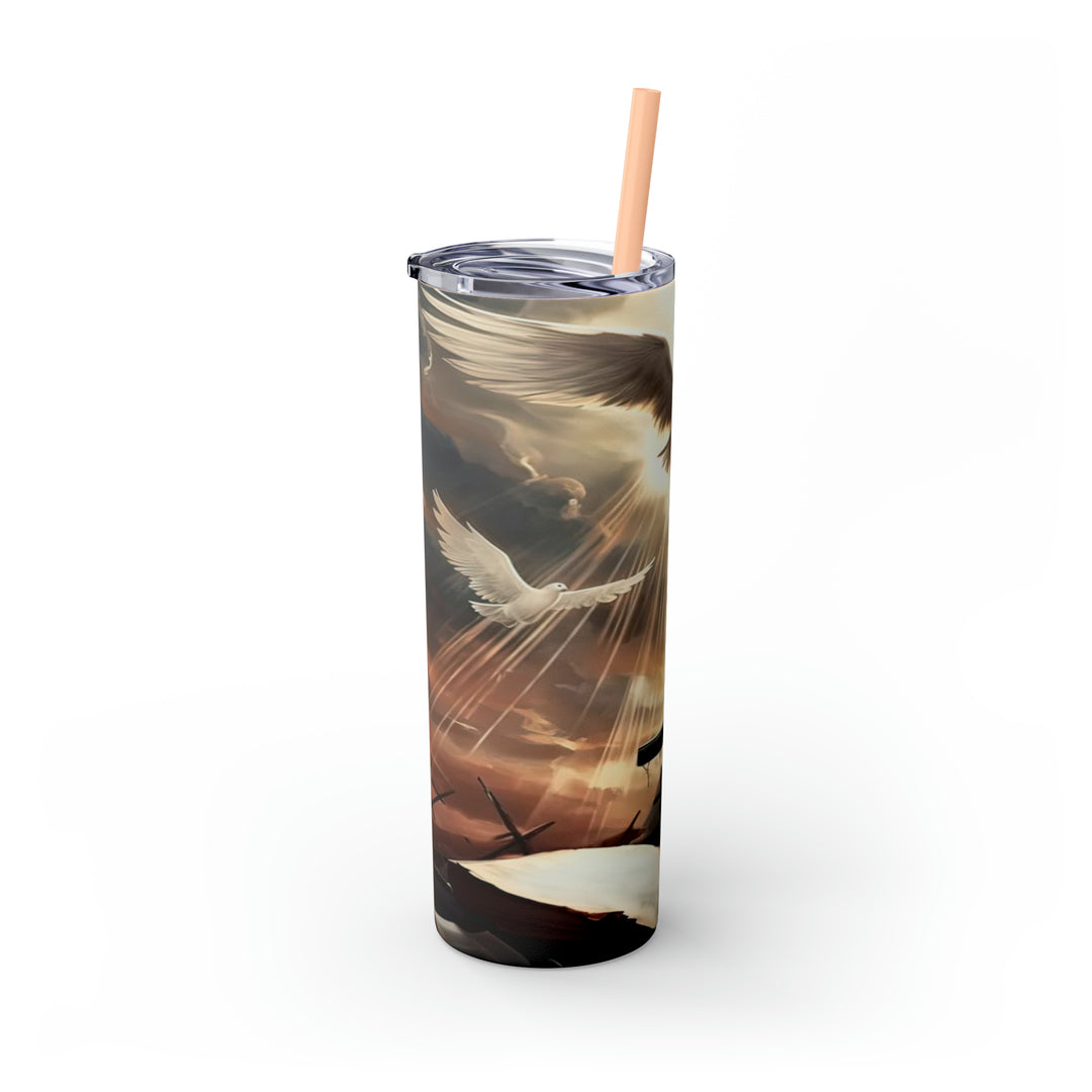 Skinny Tumbler with Straw, 20oz