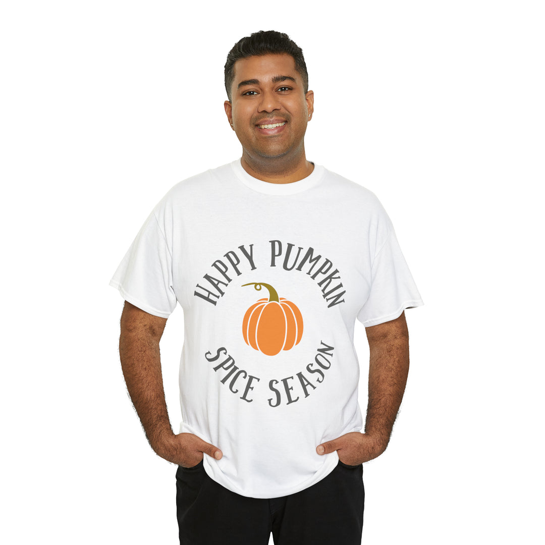 Happy Pumpkin=Unisex Heavy Cotton Tee