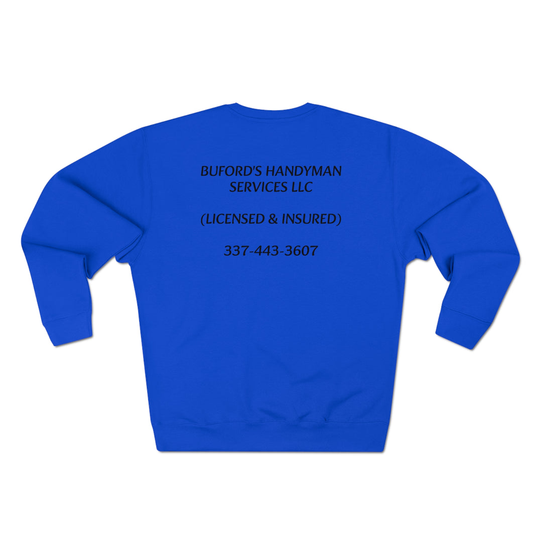 BUFORDS HANDYMAN SERVICES-Unisex Premium Crewneck Sweatshirt