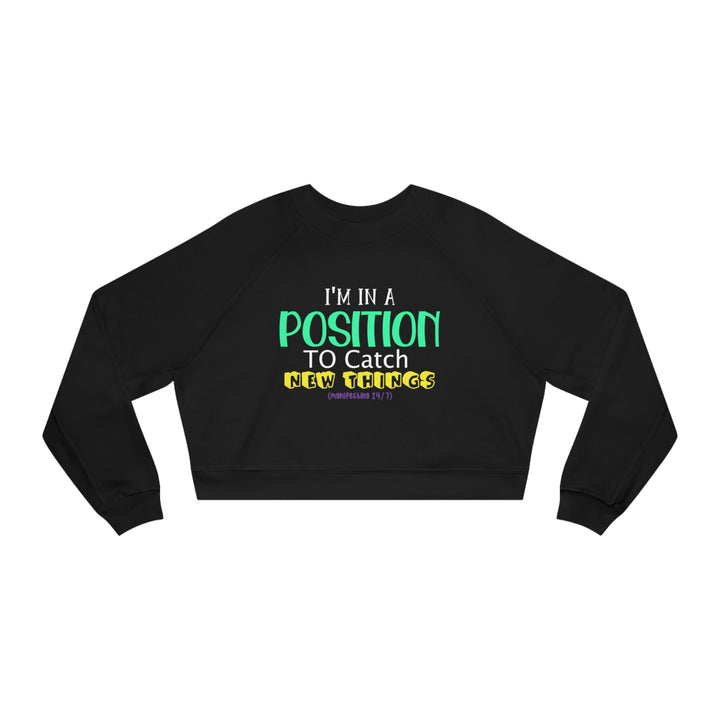 Manifesting 24/7-Women's Cropped Fleece Pullover