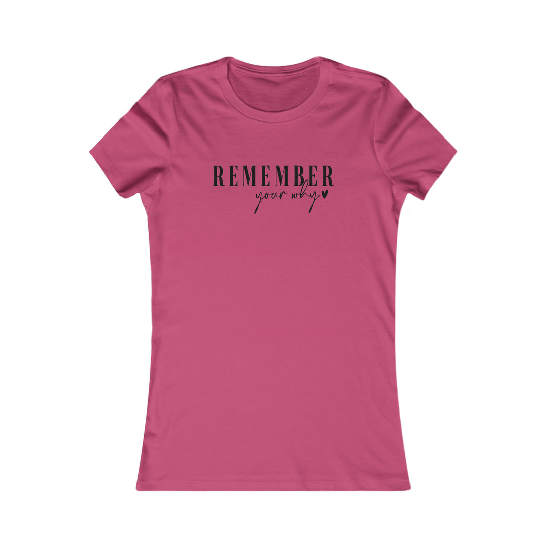 Remember your why-Women's Favorite Tee