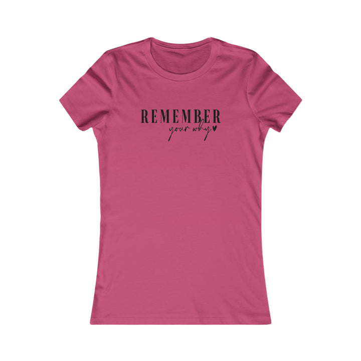 Remember your why-Women's Favorite Tee