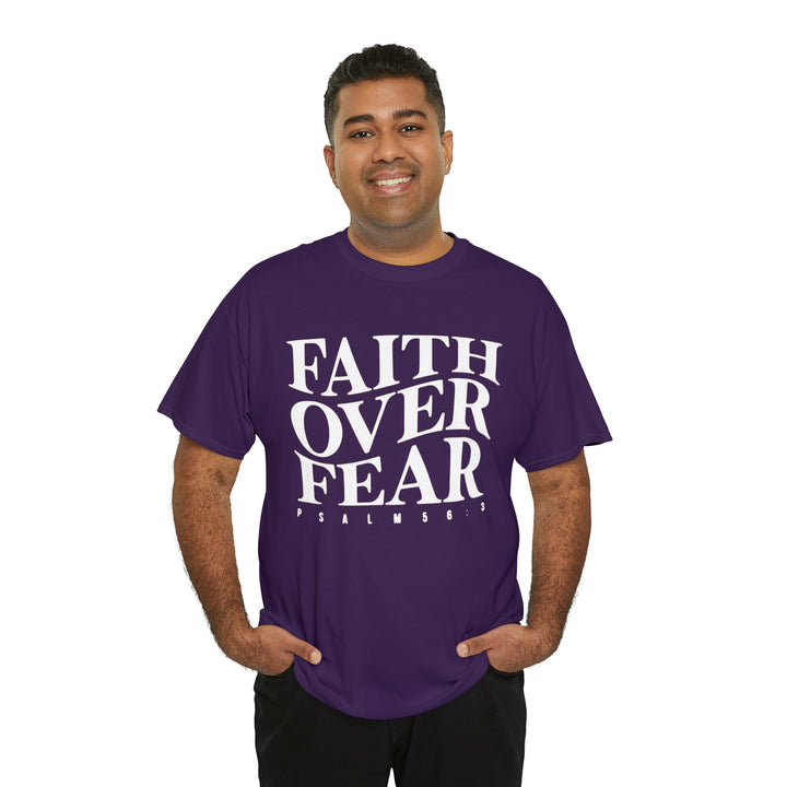 Faith Over Fear-Unisex Heavy Cotton Tee