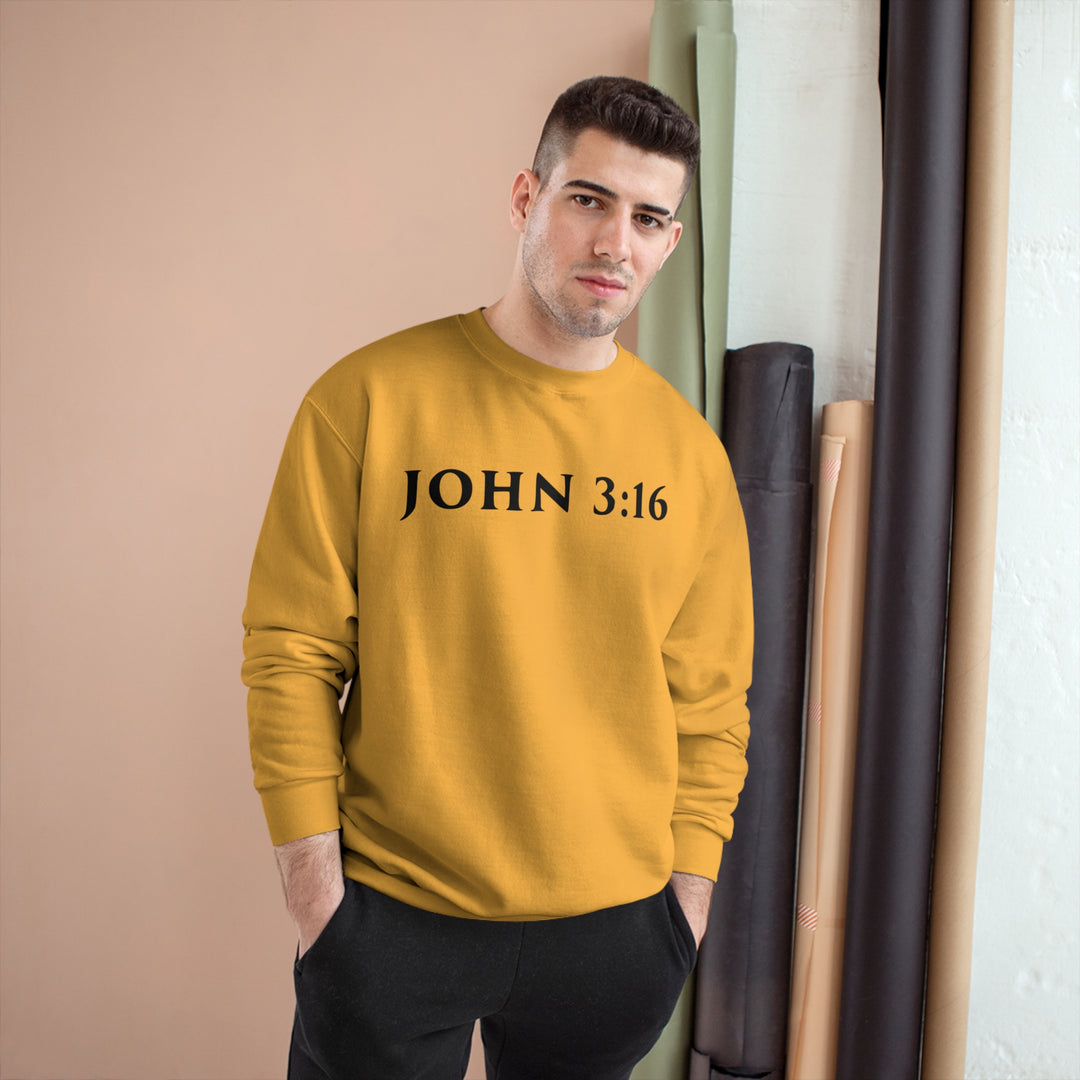 JOHN 3:16-Champion Sweatshirt