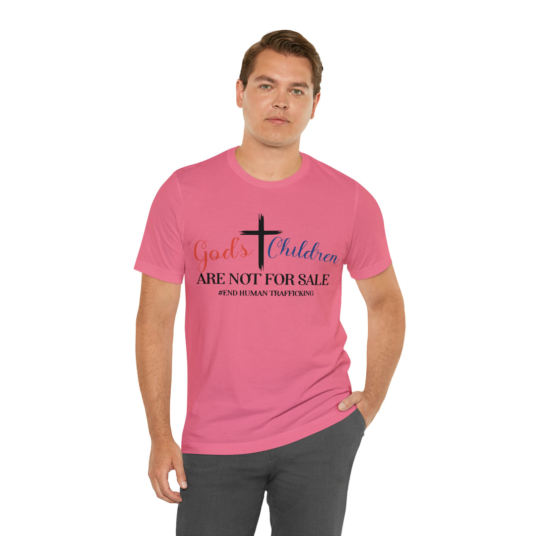 End Human trafficking-Unisex Jersey Short Sleeve Tee