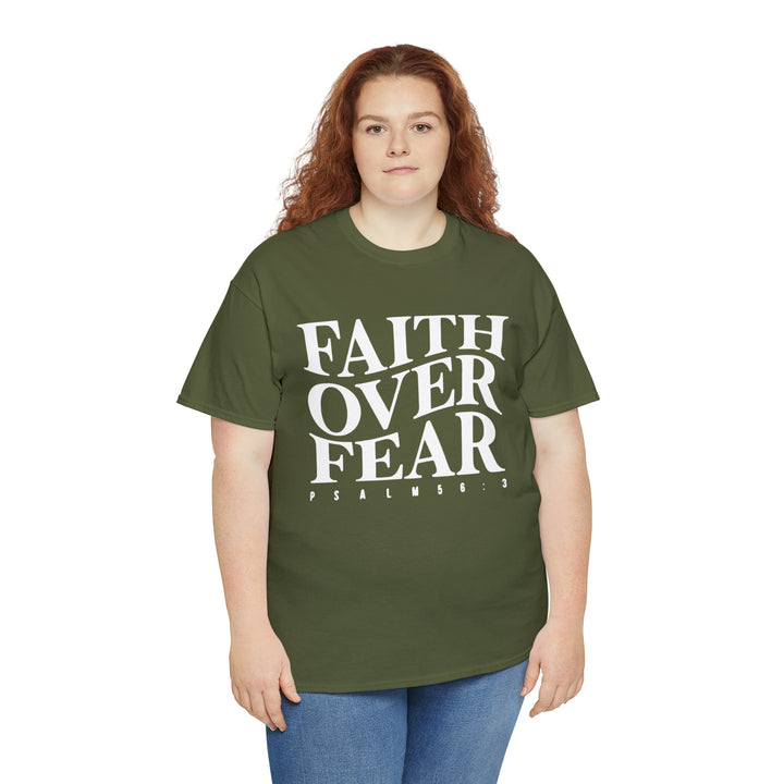 Faith Over Fear-Unisex Heavy Cotton Tee