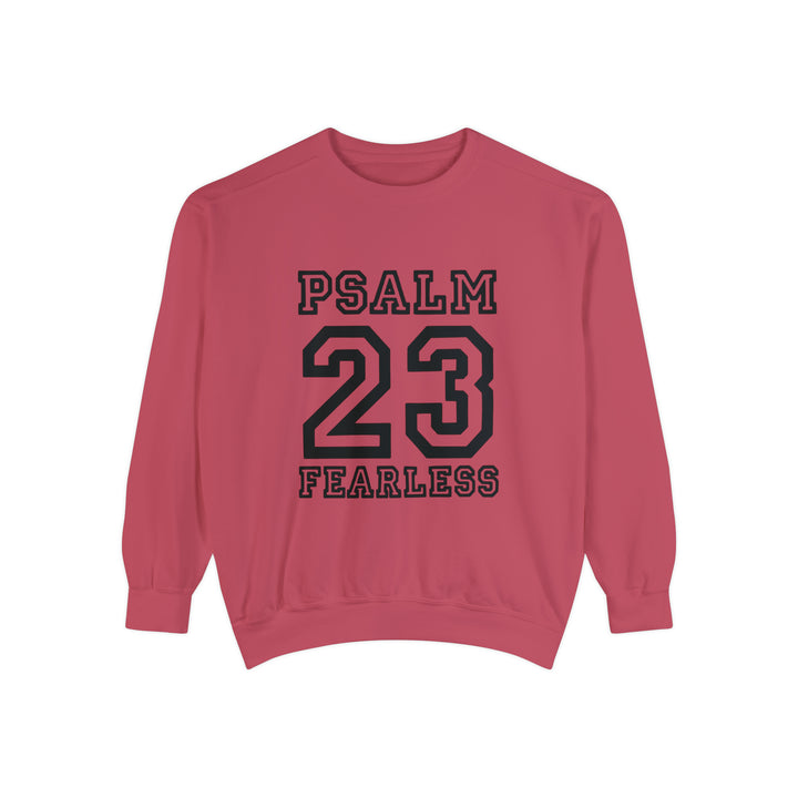 Psalm 23 Unisex Garment-Dyed Sweatshirt