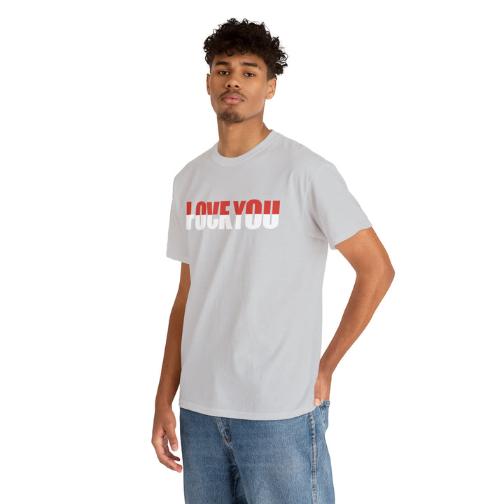 LOVE YOU-F YOU-Unisex Heavy Cotton Tee