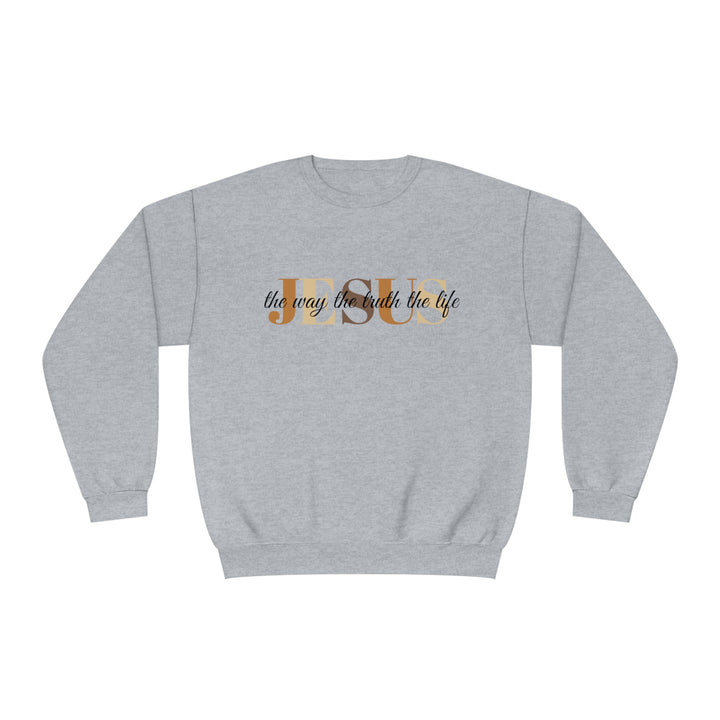 Jesus The Way The Truth The Life Unisex NuBlend® Crewneck Sweatshirt