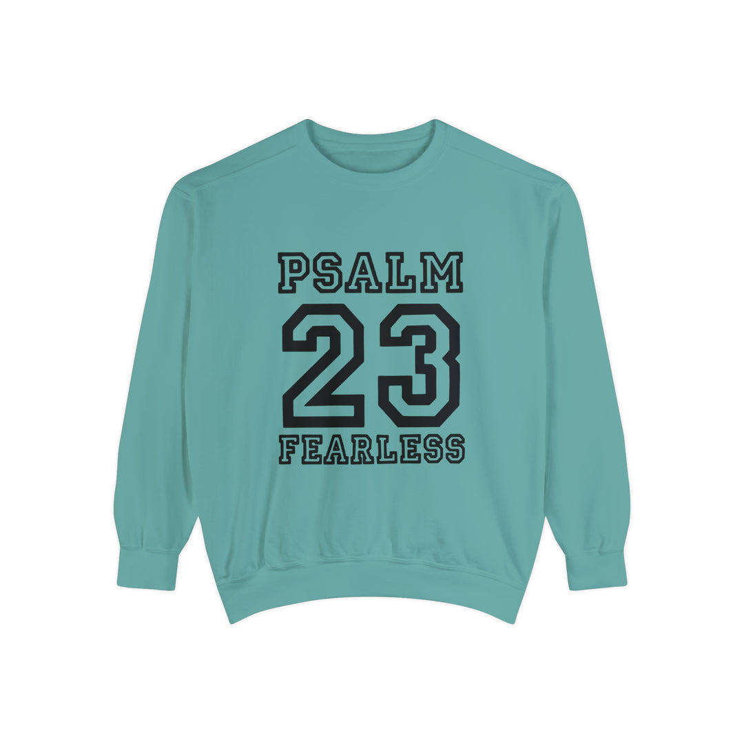 Psalm 23 Unisex Garment-Dyed Sweatshirt