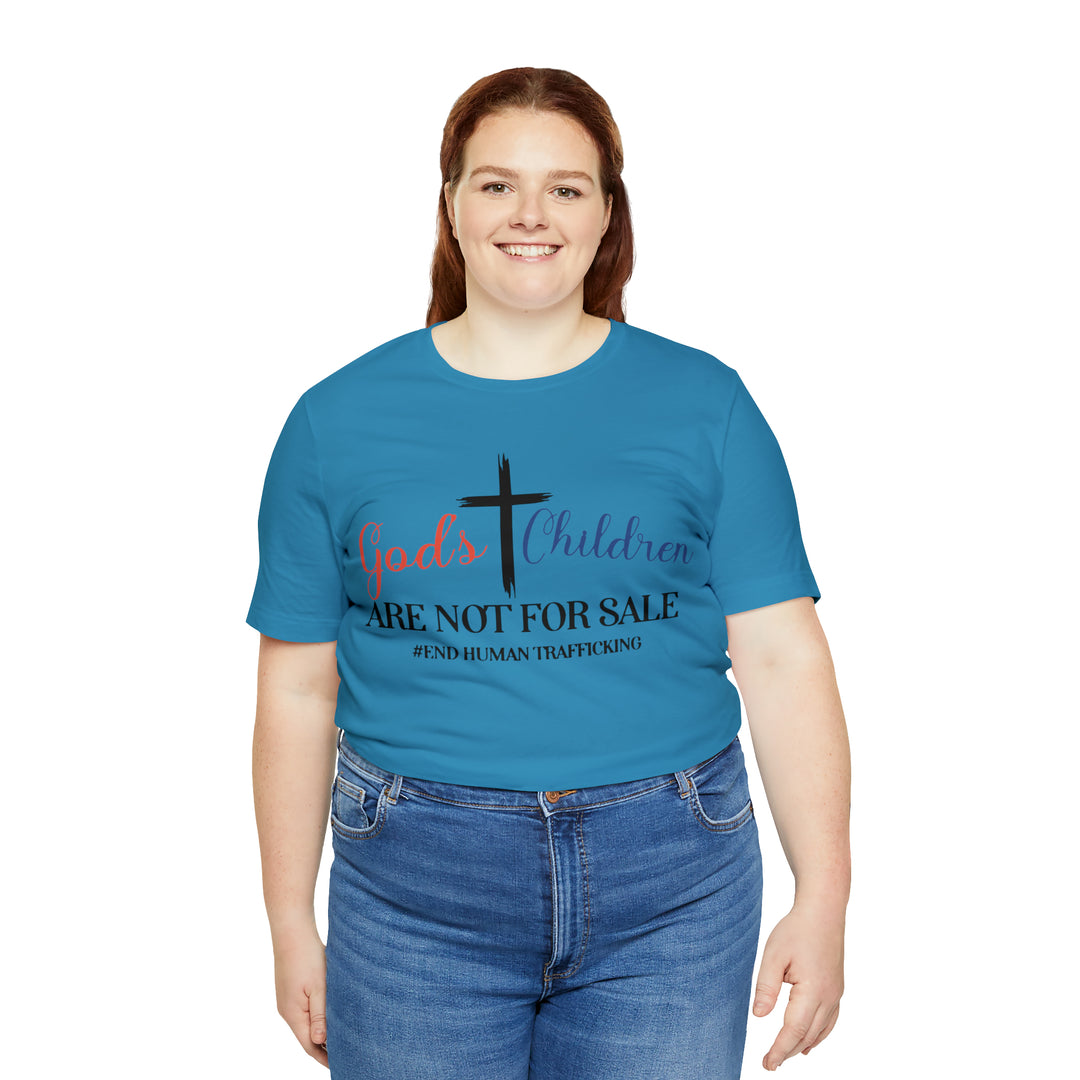 End Human trafficking-Unisex Jersey Short Sleeve Tee