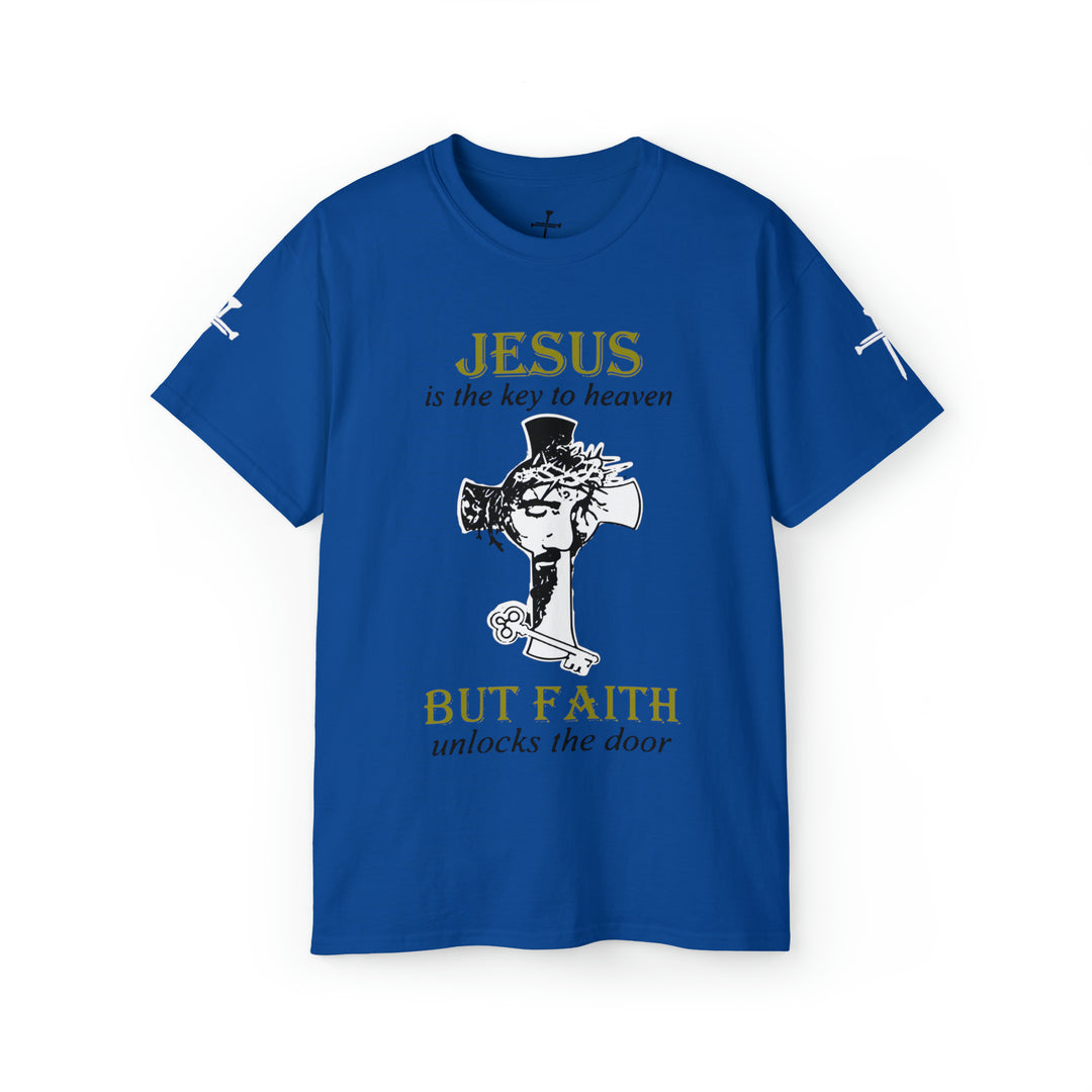 JESUS IS KEY=Unisex Ultra Cotton Tee