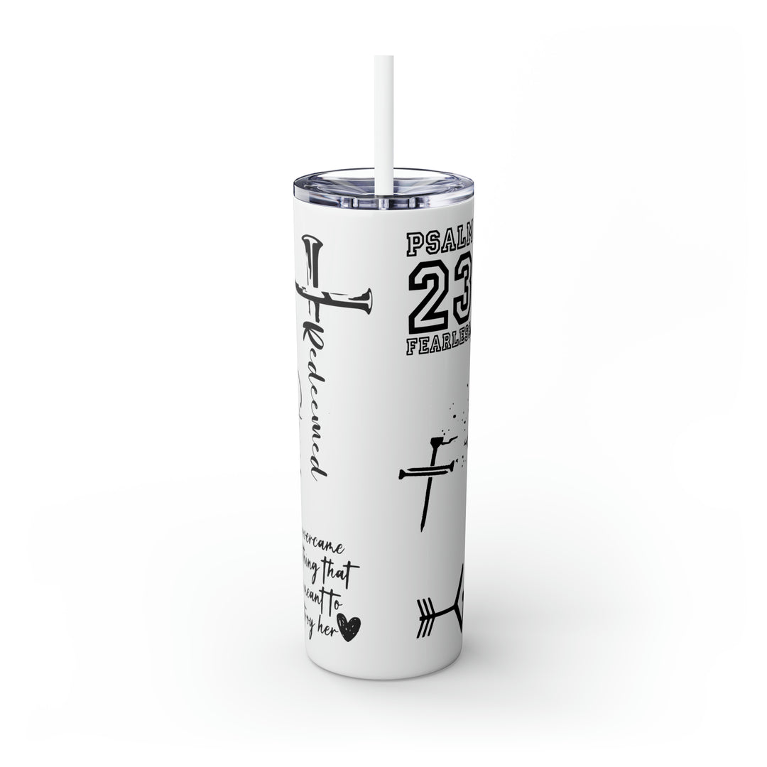 Skinny Tumbler with Straw, 20oz
