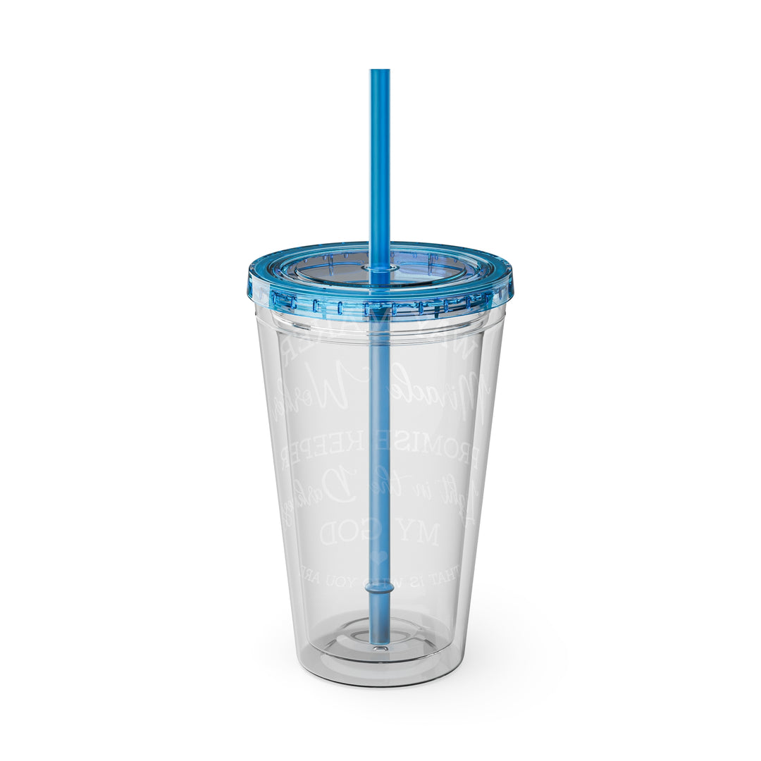 Way Maker=Sunsplash Tumbler with Straw, 16oz