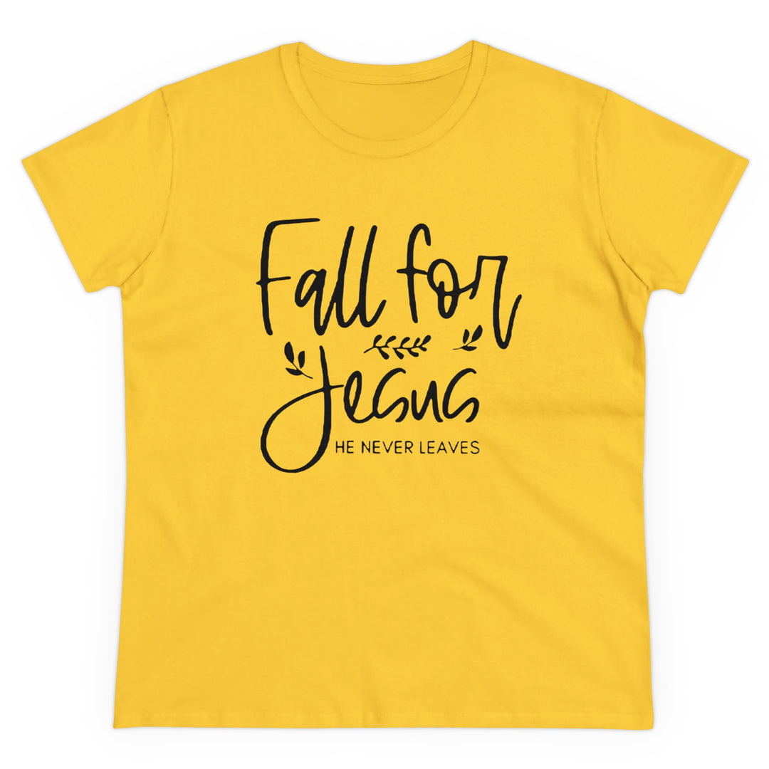 Fall For Jesus Women's Midweight Cotton Tee