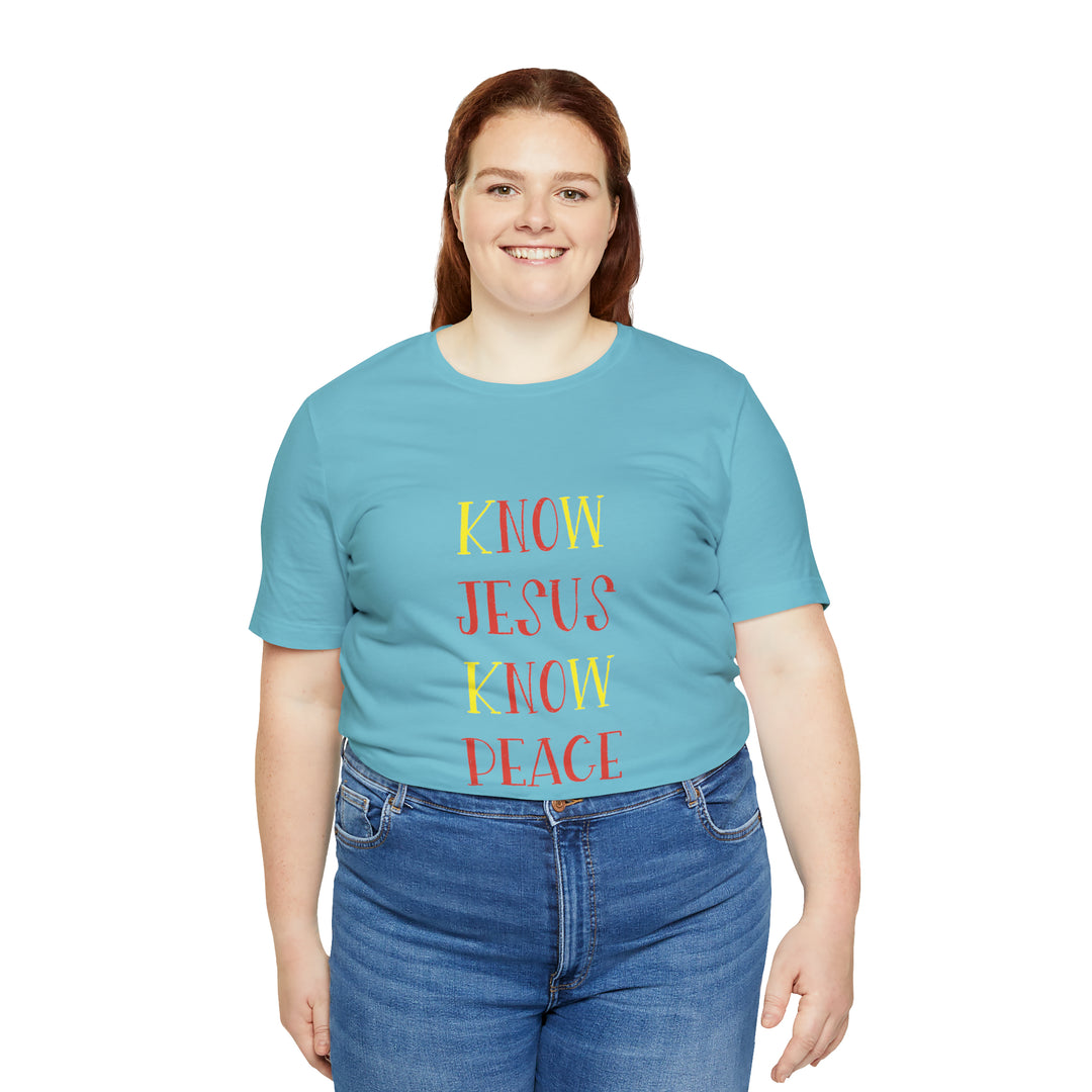 Know Jesus-Unisex Jersey Short Sleeve Tee