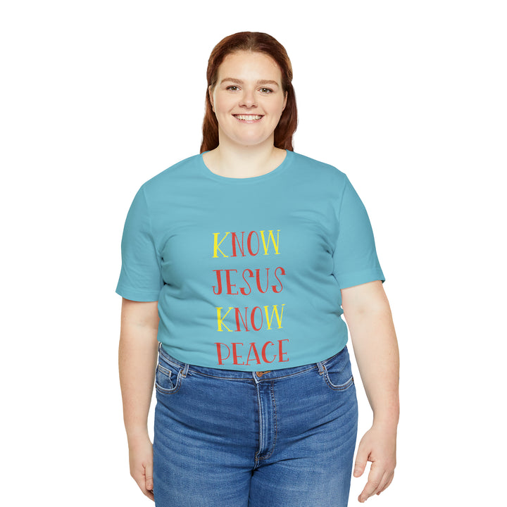Know Jesus-Unisex Jersey Short Sleeve Tee