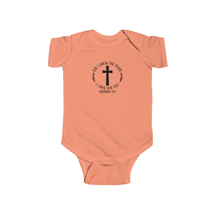 I know the plans i have for you-Infant Fine Jersey Bodysuit