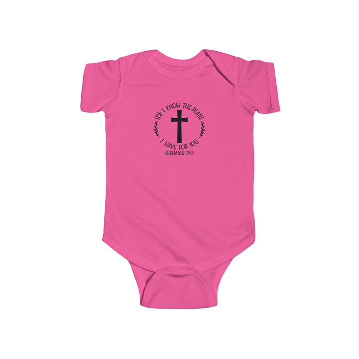 I know the plans i have for you-Infant Fine Jersey Bodysuit